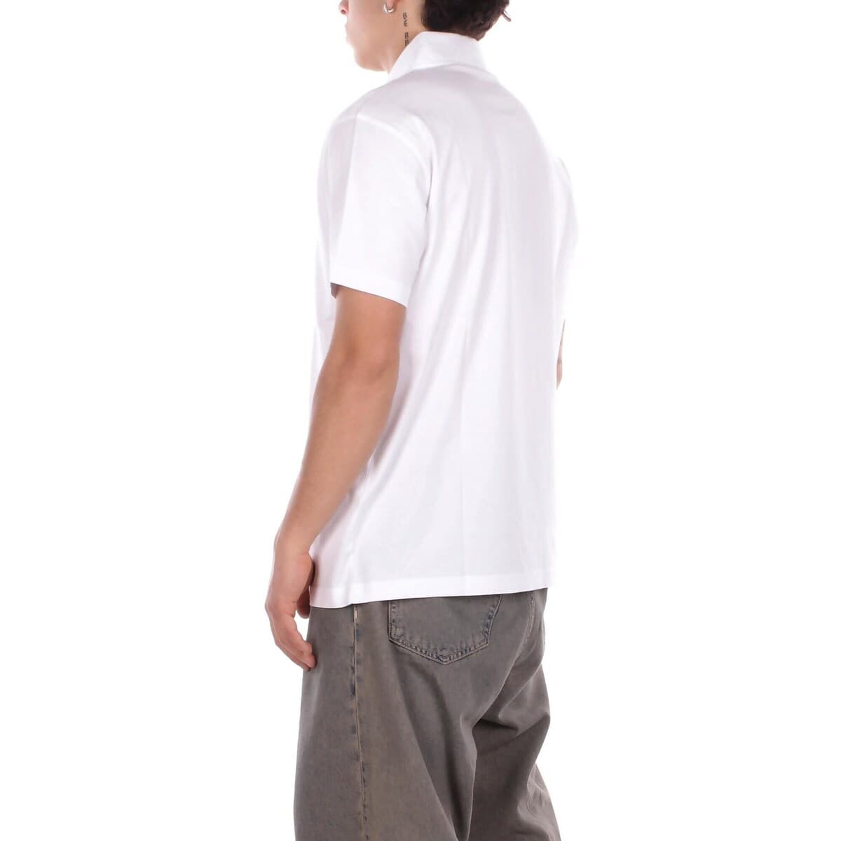 Men's Polo Shirts Fay White