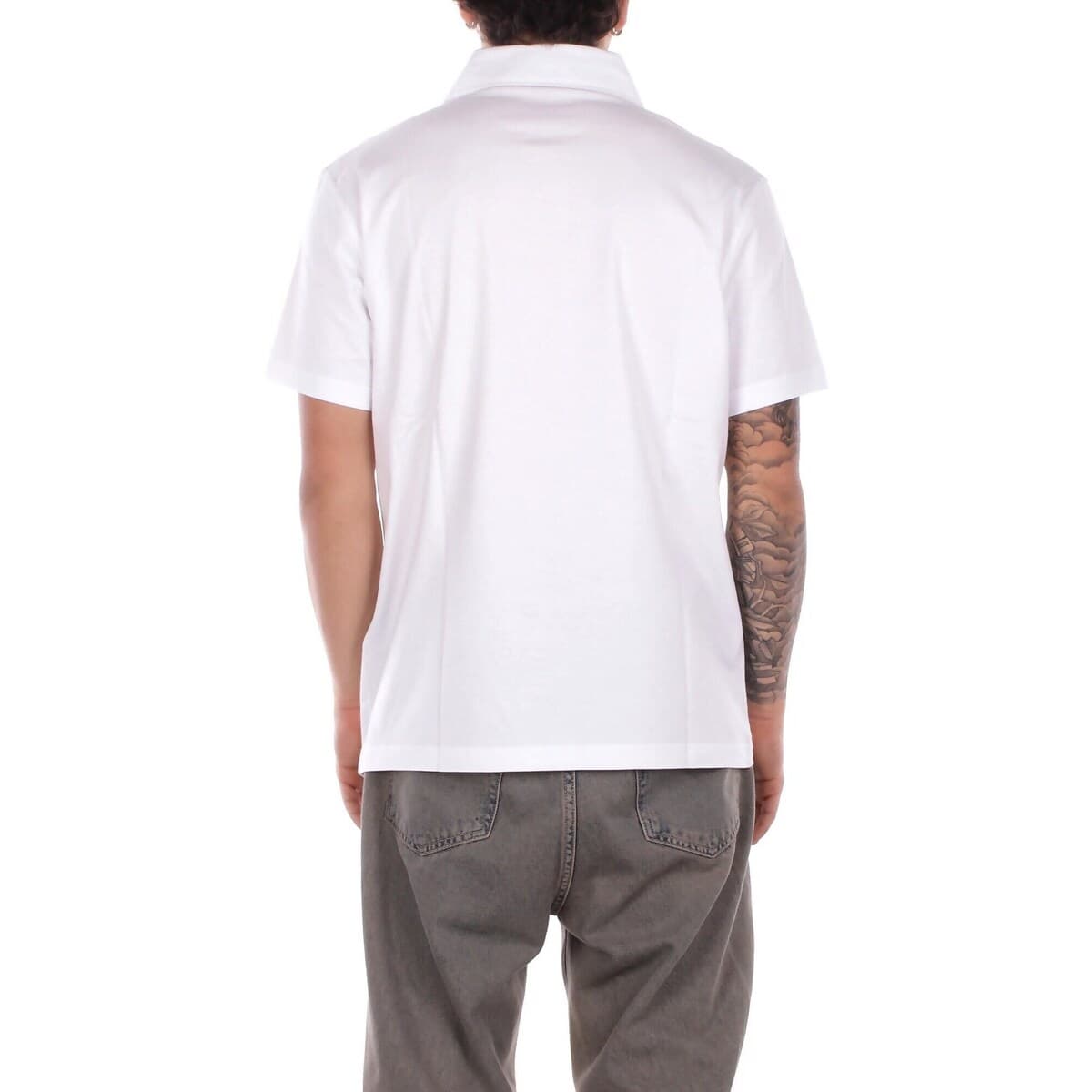 Men's Polo Shirts Fay White
