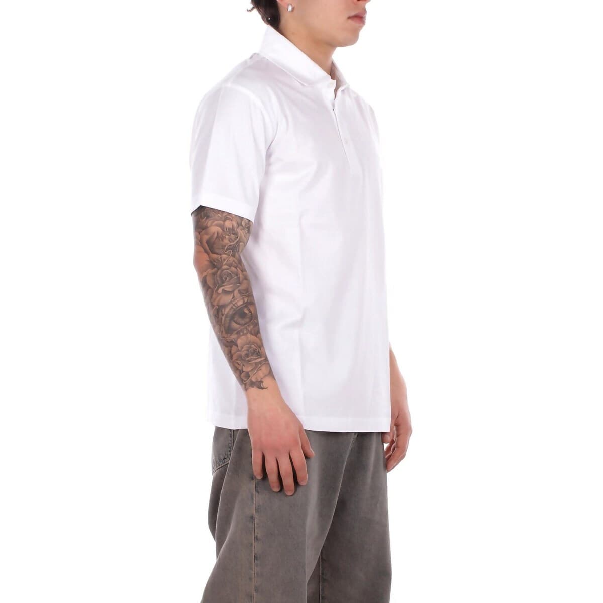 Men's Polo Shirts Fay White
