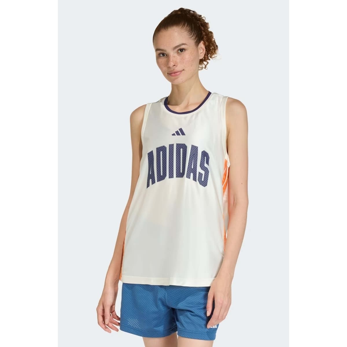 Women's Sleeveless Tops adidas White