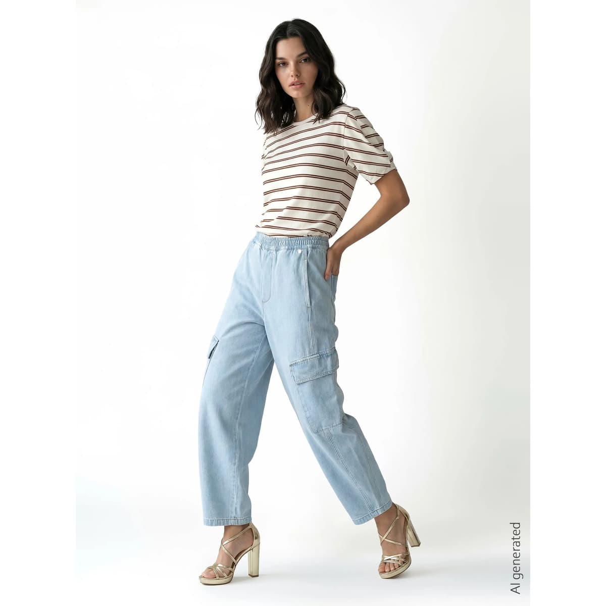 T-shirt με κοντά μανίκια Rinascimento CFC0128530003