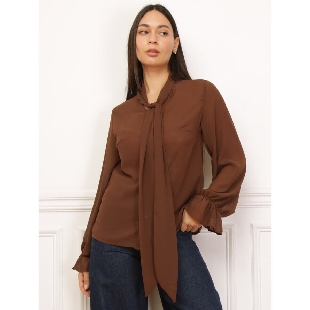 Women's T-Shirts La Modeuse Brown