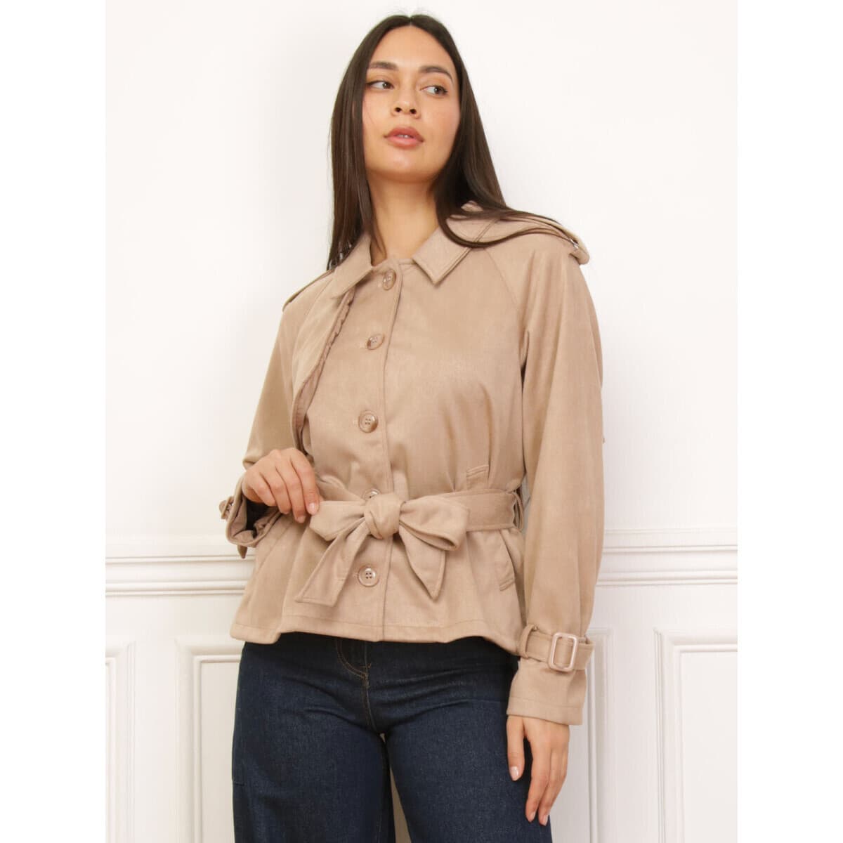 Women's Blazers La Modeuse Beige