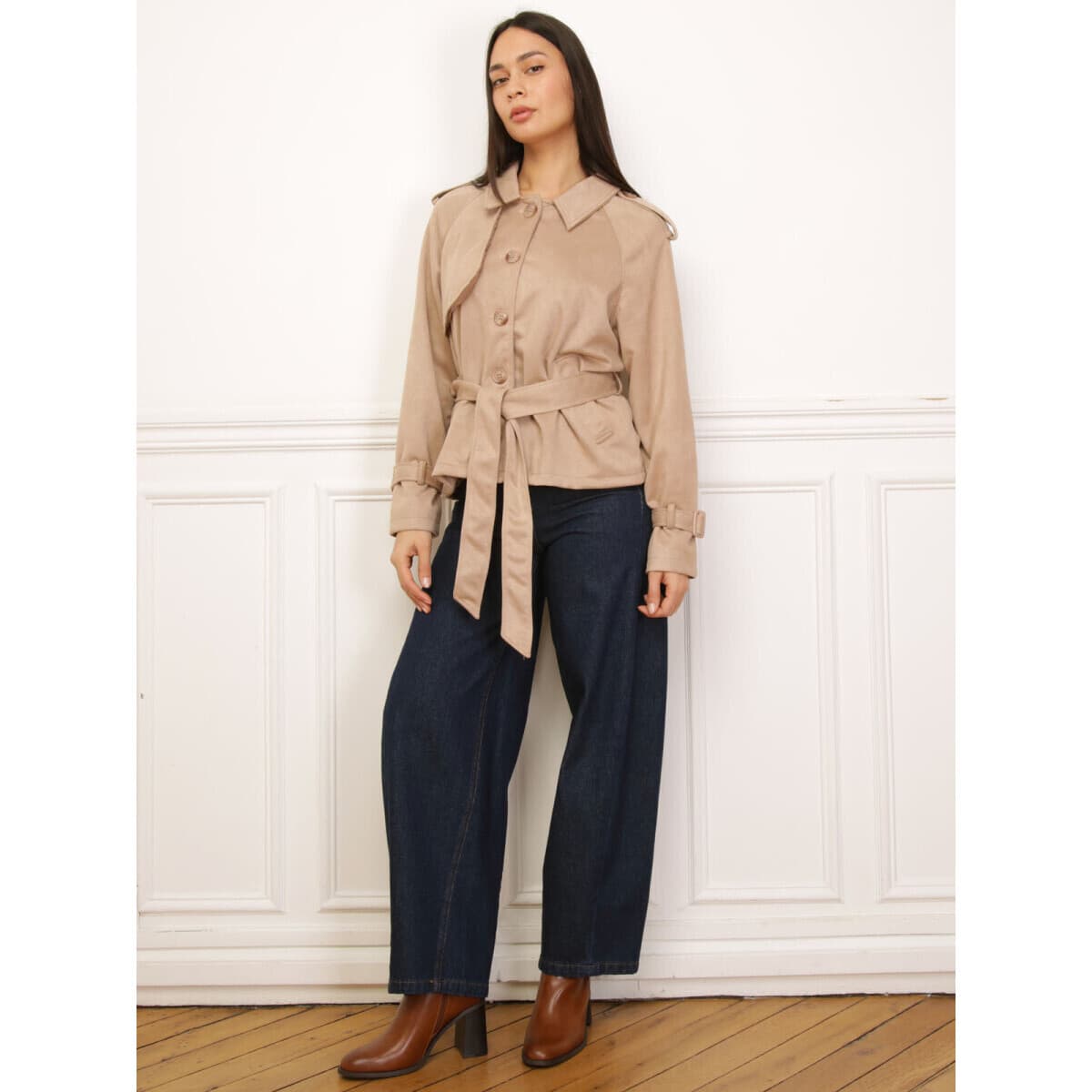 Women's Blazers La Modeuse Beige