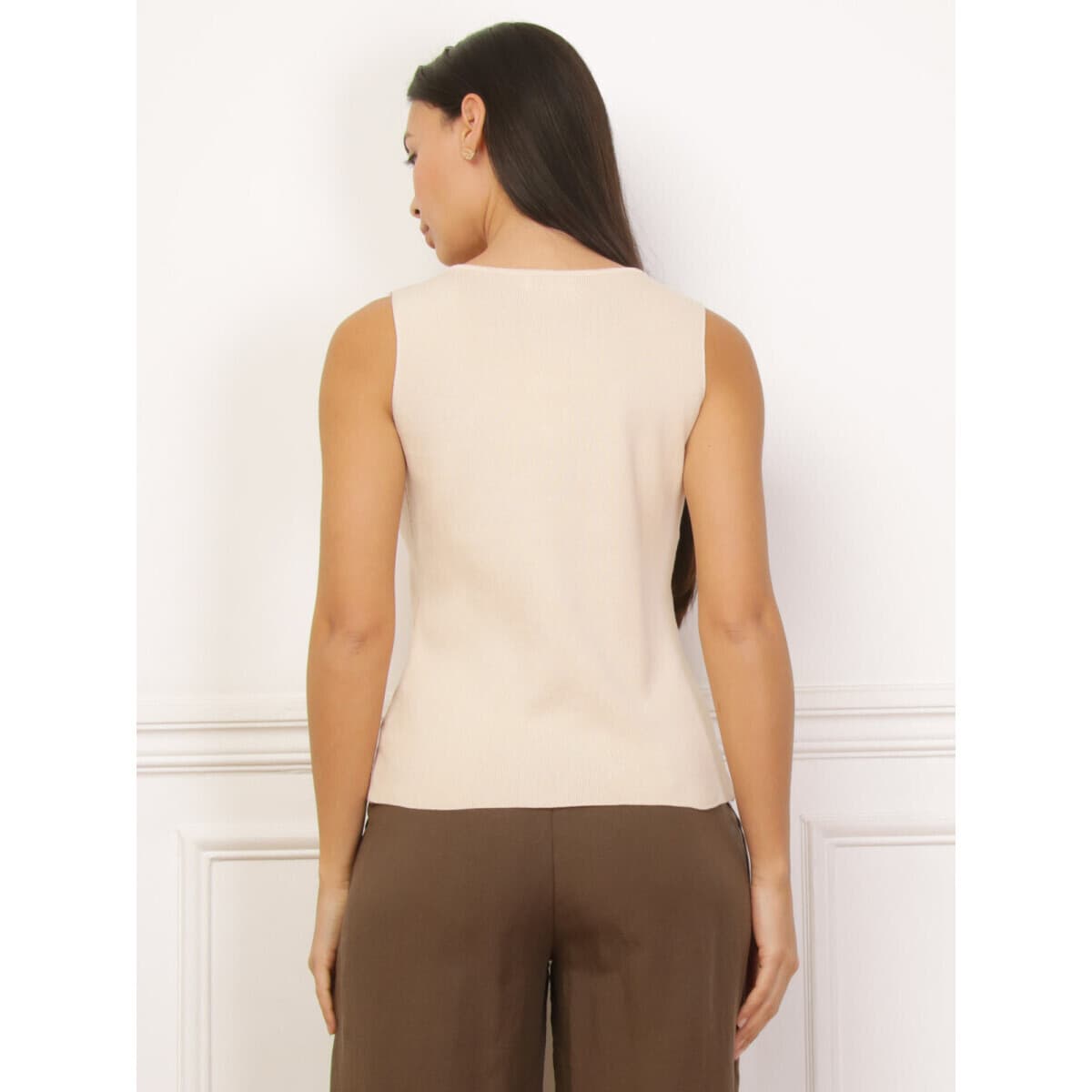 Women's Vests La Modeuse Beige