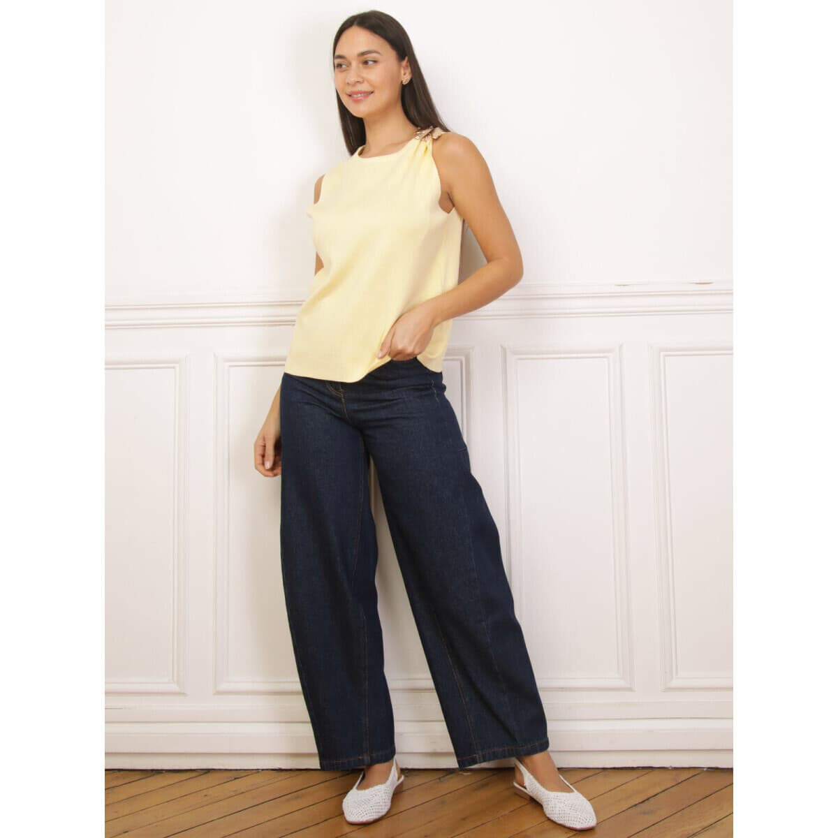 Women's T-Shirts La Modeuse Yellow