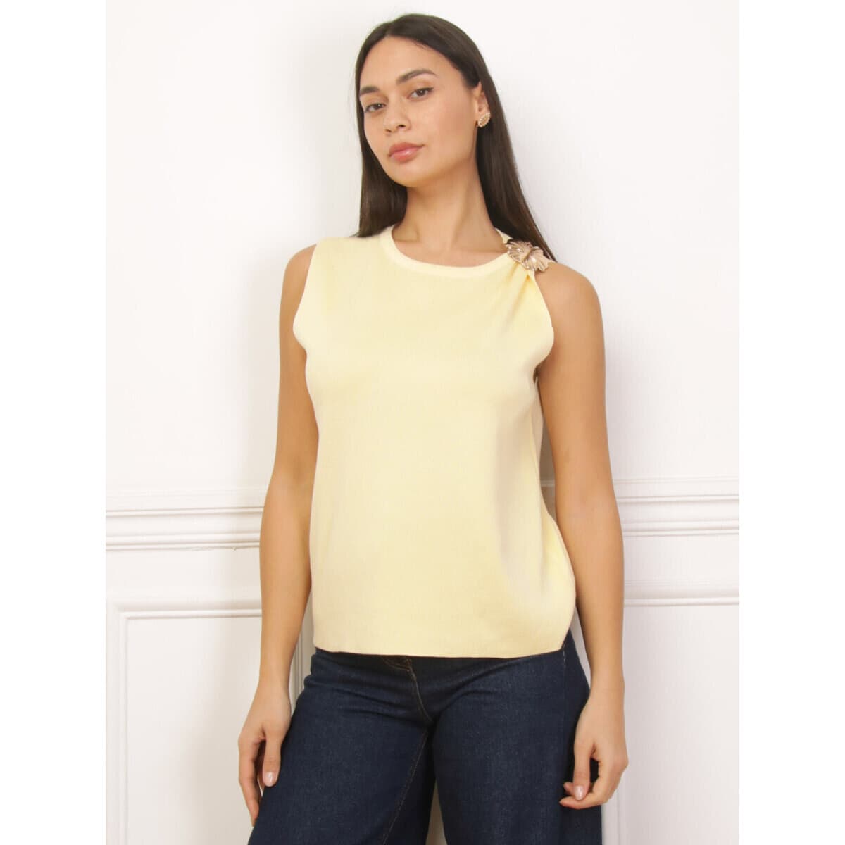 Women's T-Shirts La Modeuse Yellow