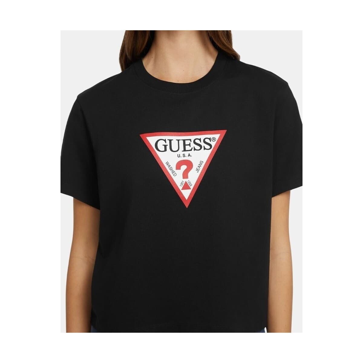 Women's T-Shirts Guess Black