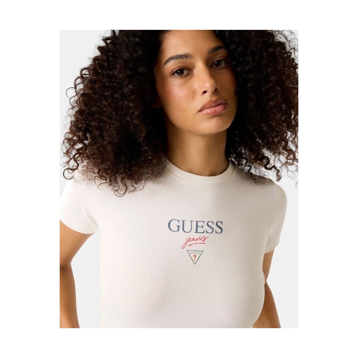 Women's T-Shirts Guess Beige