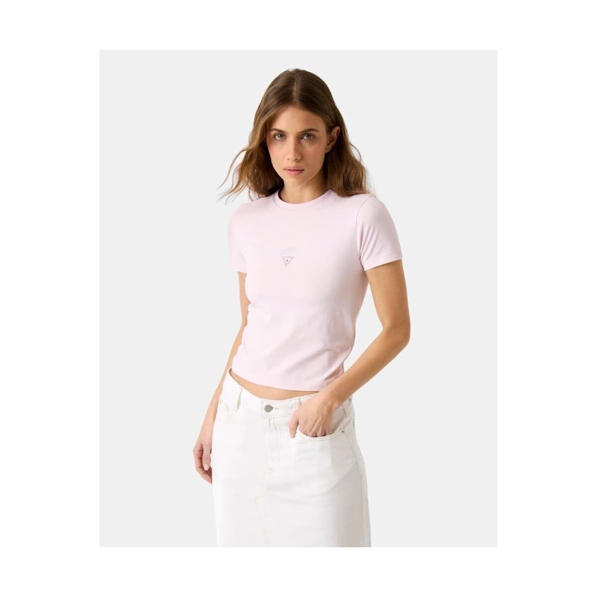 Women's T-Shirts Guess Pink