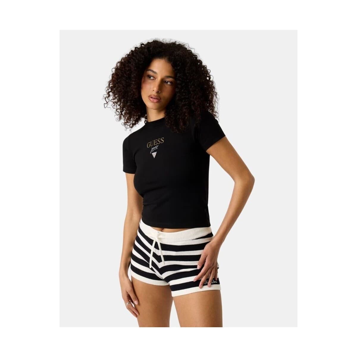 Women's T-Shirts Guess Black