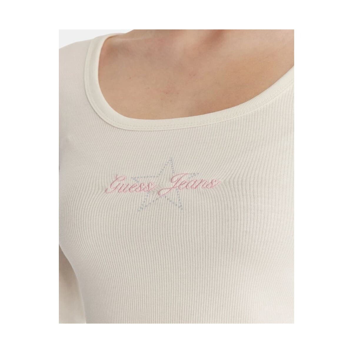 Women's T-Shirts Guess Beige