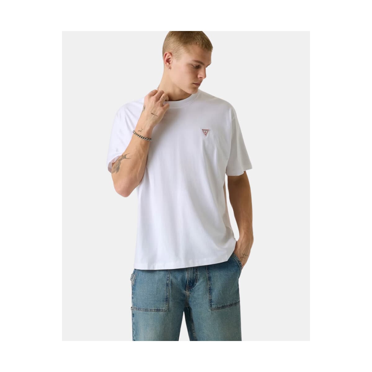 Men's T-Shirts Guess White