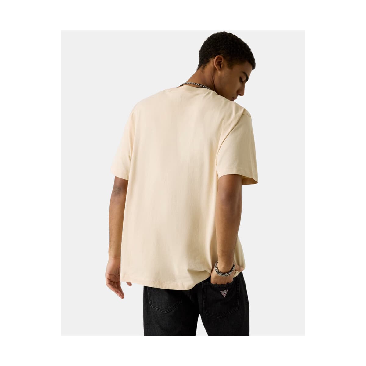Men's T-Shirts Guess Beige