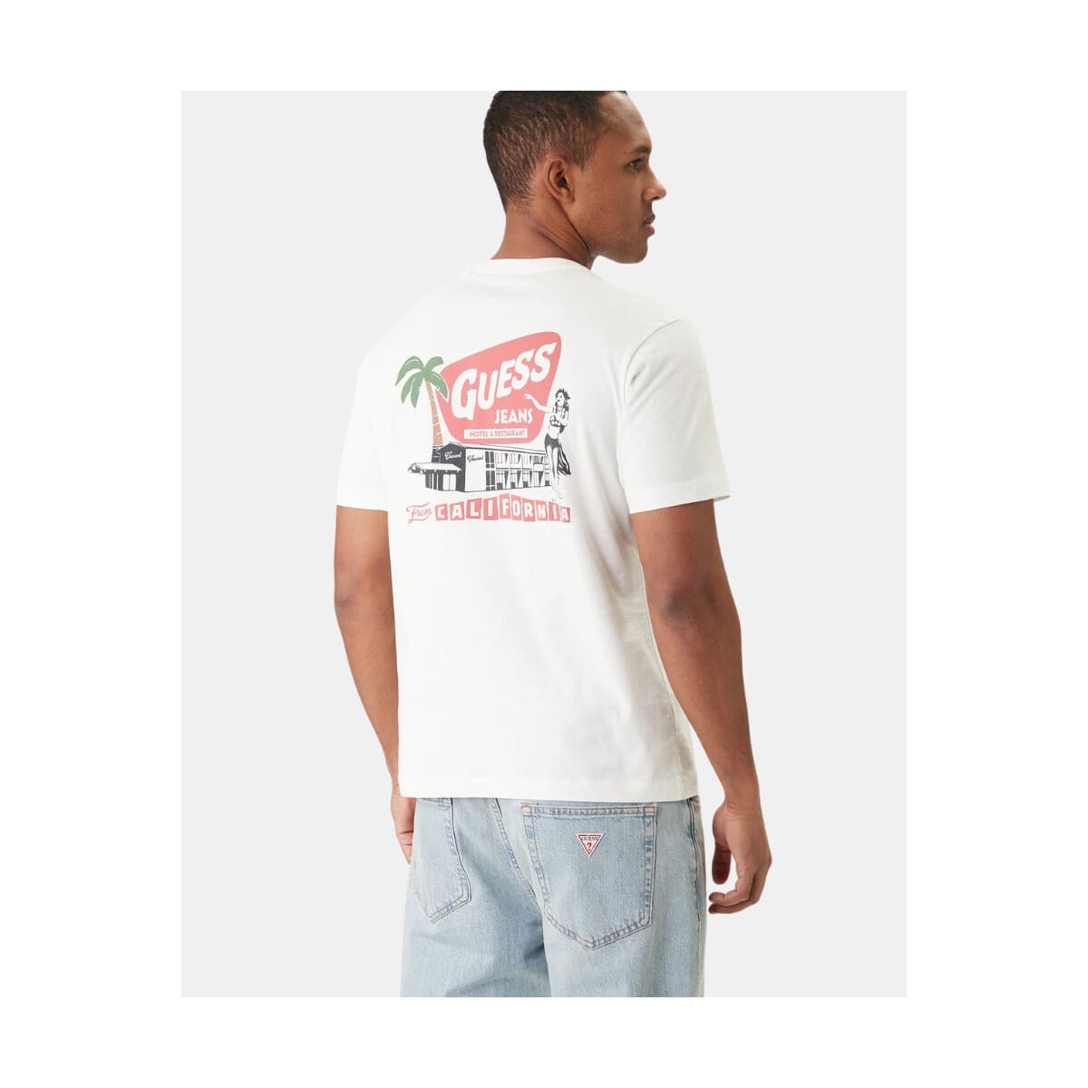 Men's T-Shirts Guess White