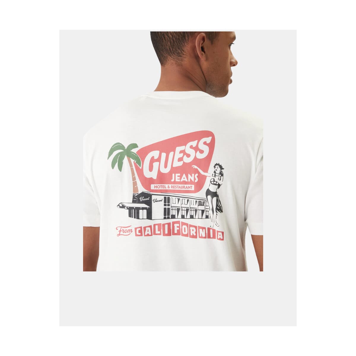 Men's T-Shirts Guess White