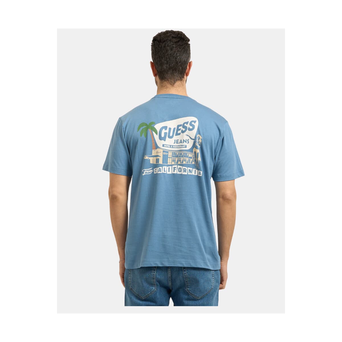 Men's T-Shirts Guess Blue