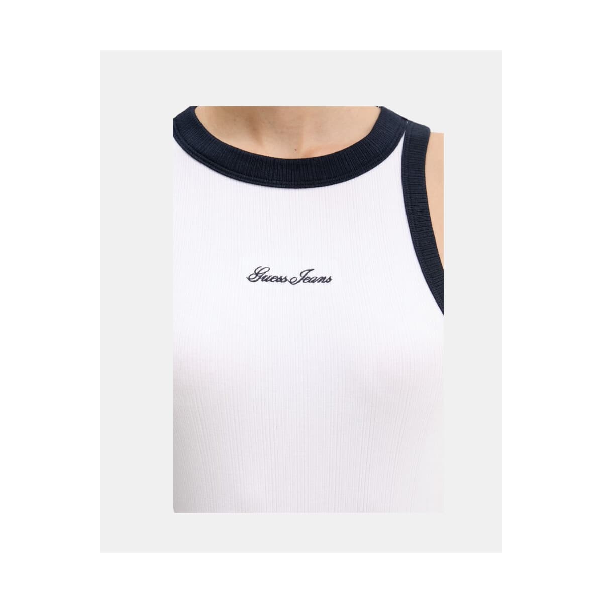 Women's Sleeveless Tops Guess White
