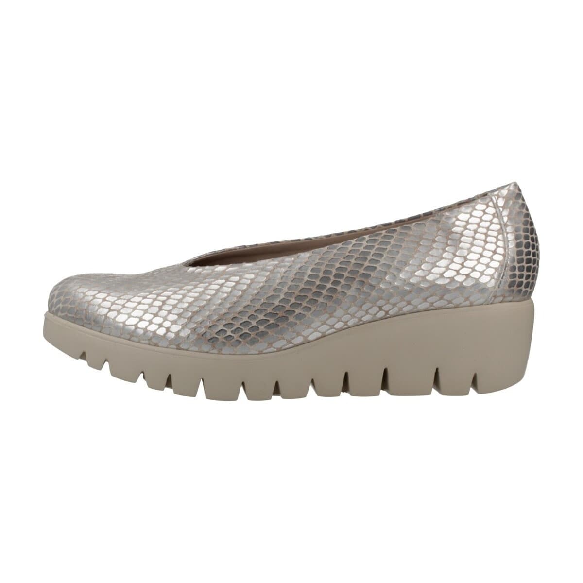 Women's Ballet Flats Wonders Silver
