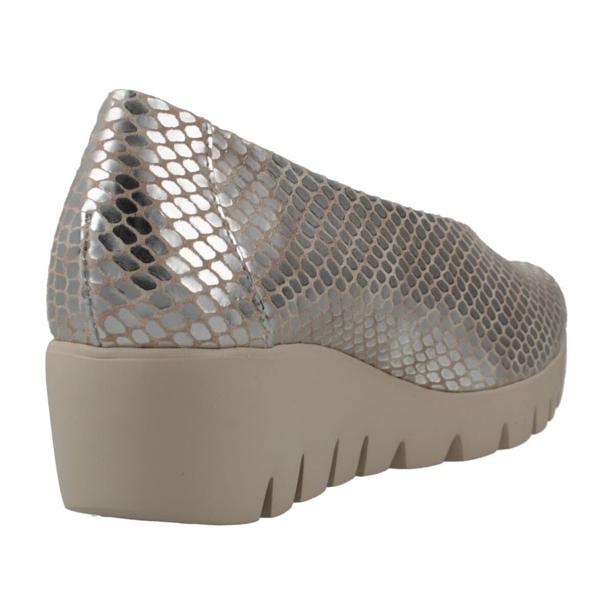 Women's Ballet Flats Wonders Silver