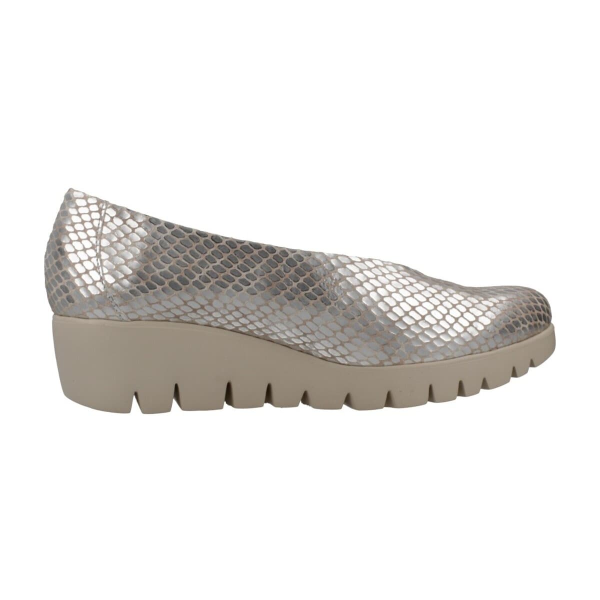 Women's Ballet Flats Wonders Silver