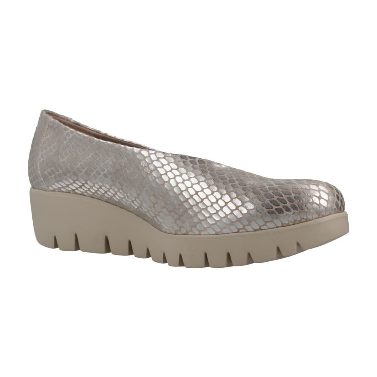 Women's Ballet Flats Wonders Silver