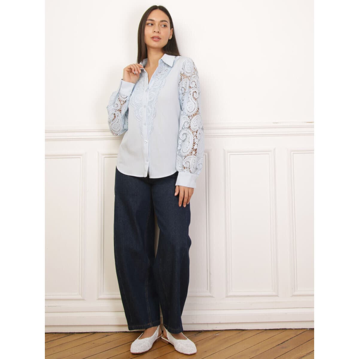 Women's Shirts La Modeuse Blue