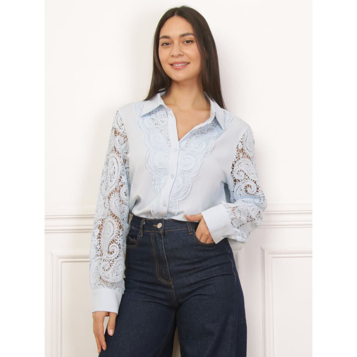 Women's Shirts La Modeuse Blue