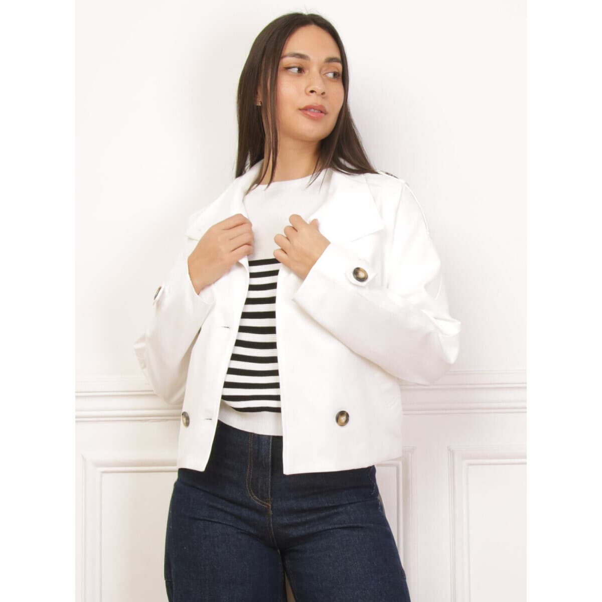 Women's Blazers La Modeuse White