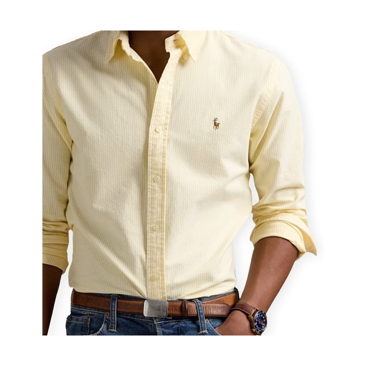 Men's Shirts Polo Ralph Lauren Yellow