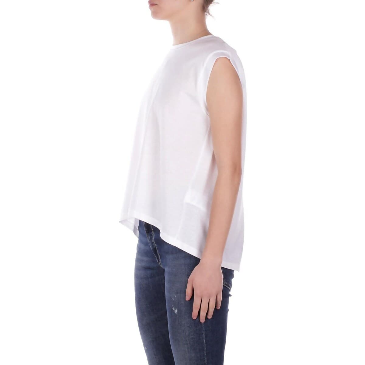 Women's Sleeveless Tops Dondup White