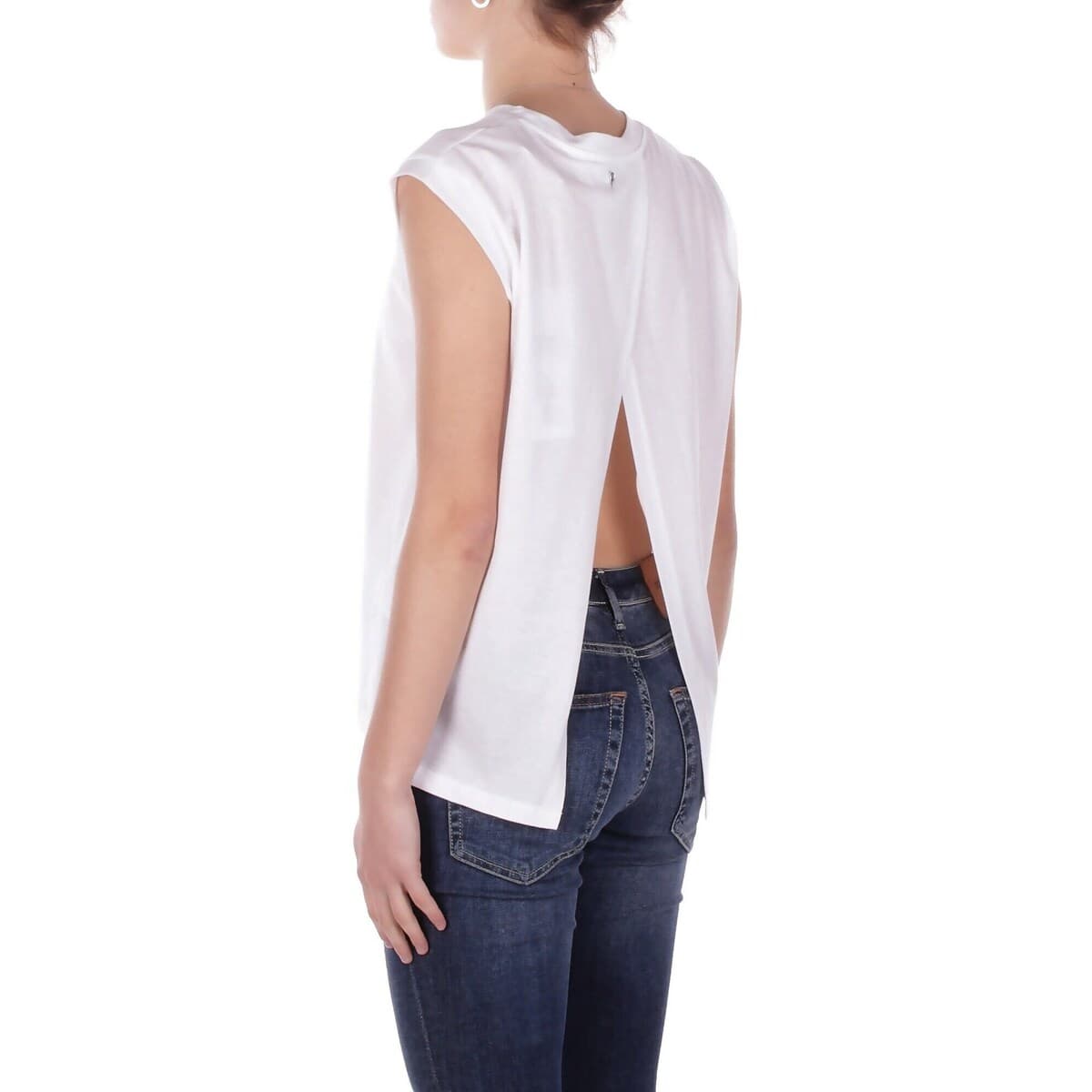 Women's Sleeveless Tops Dondup White