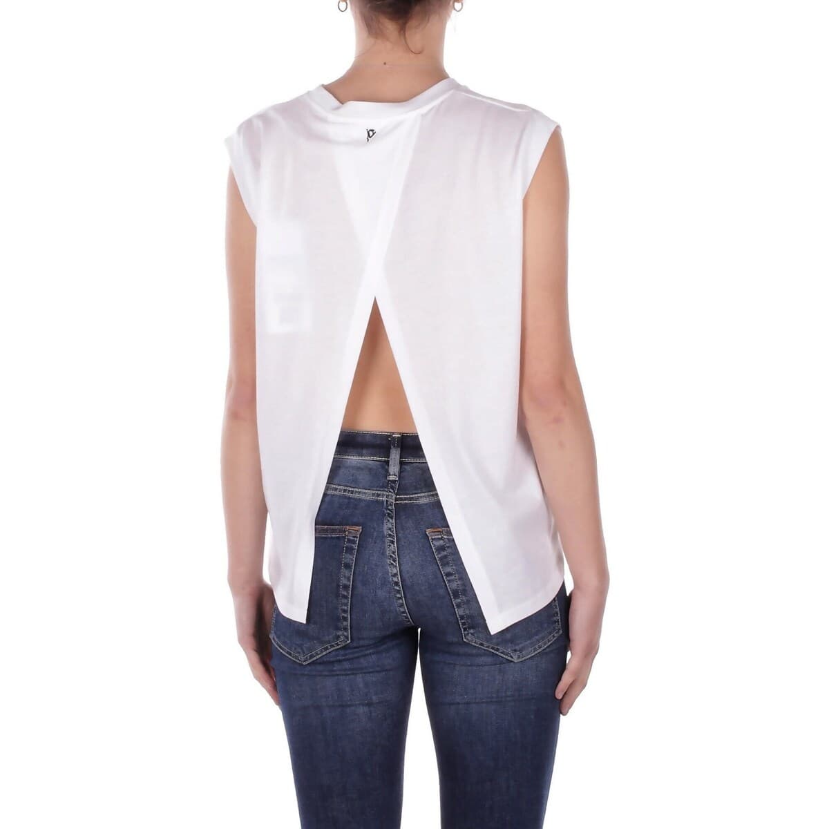 Women's Sleeveless Tops Dondup White