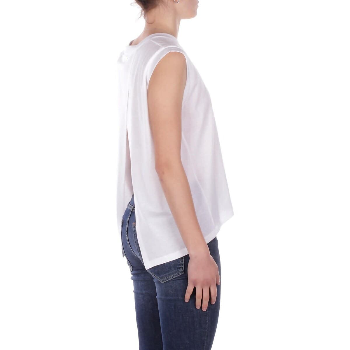 Women's Sleeveless Tops Dondup White