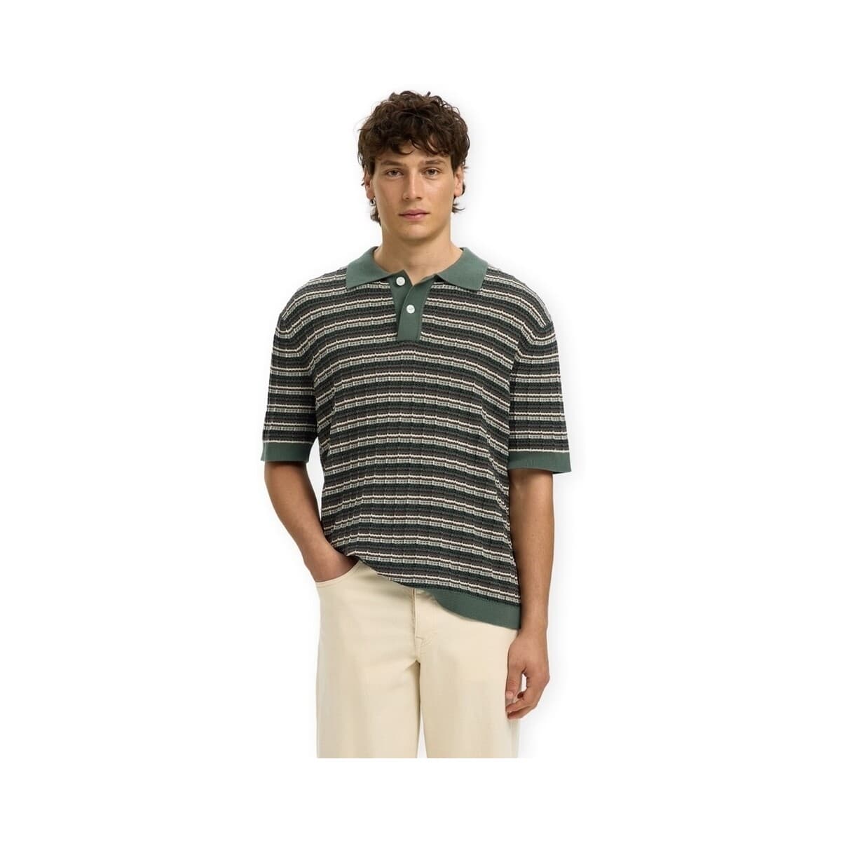 Men's Polo Shirts Selected Green