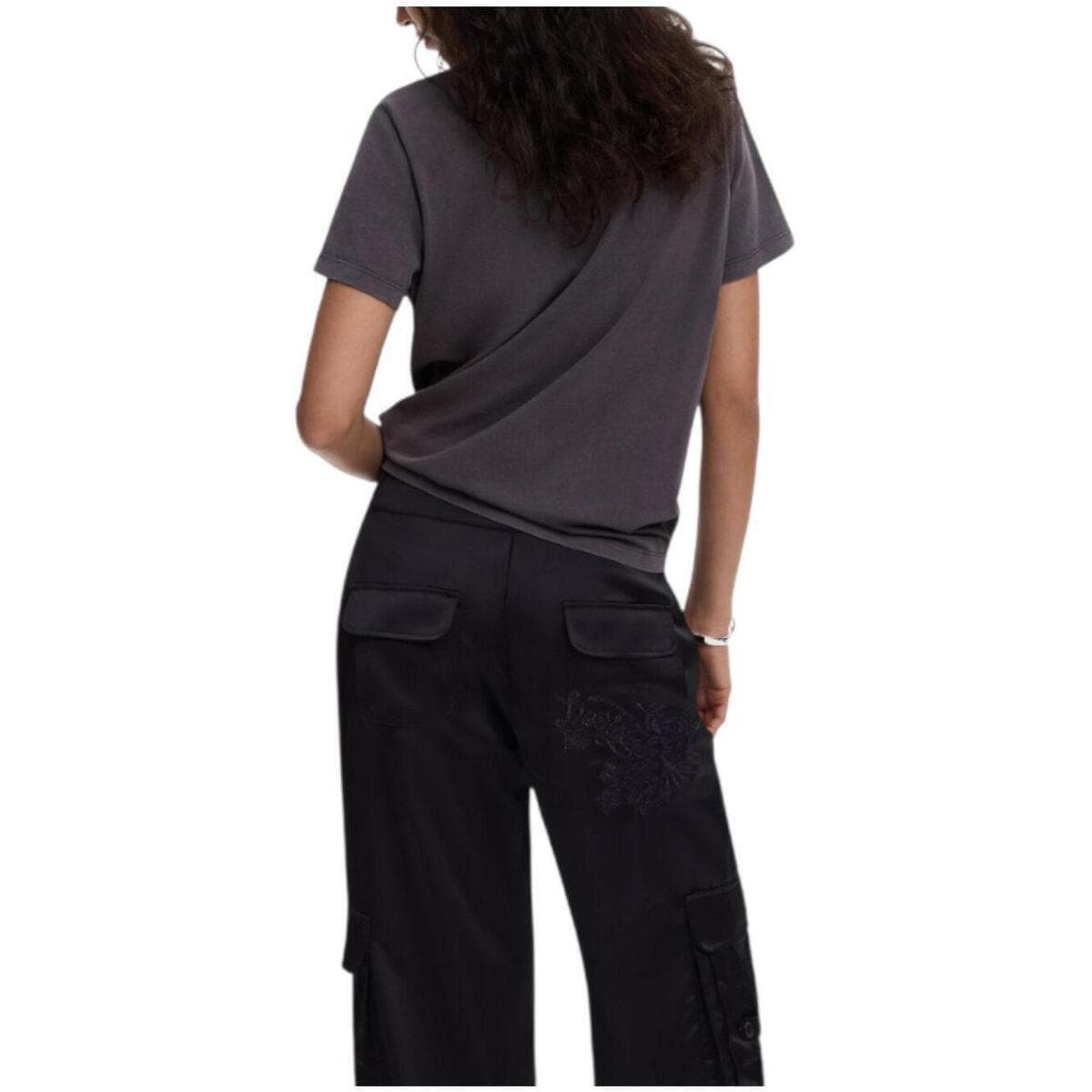 Women's T-Shirts Desigual Gray