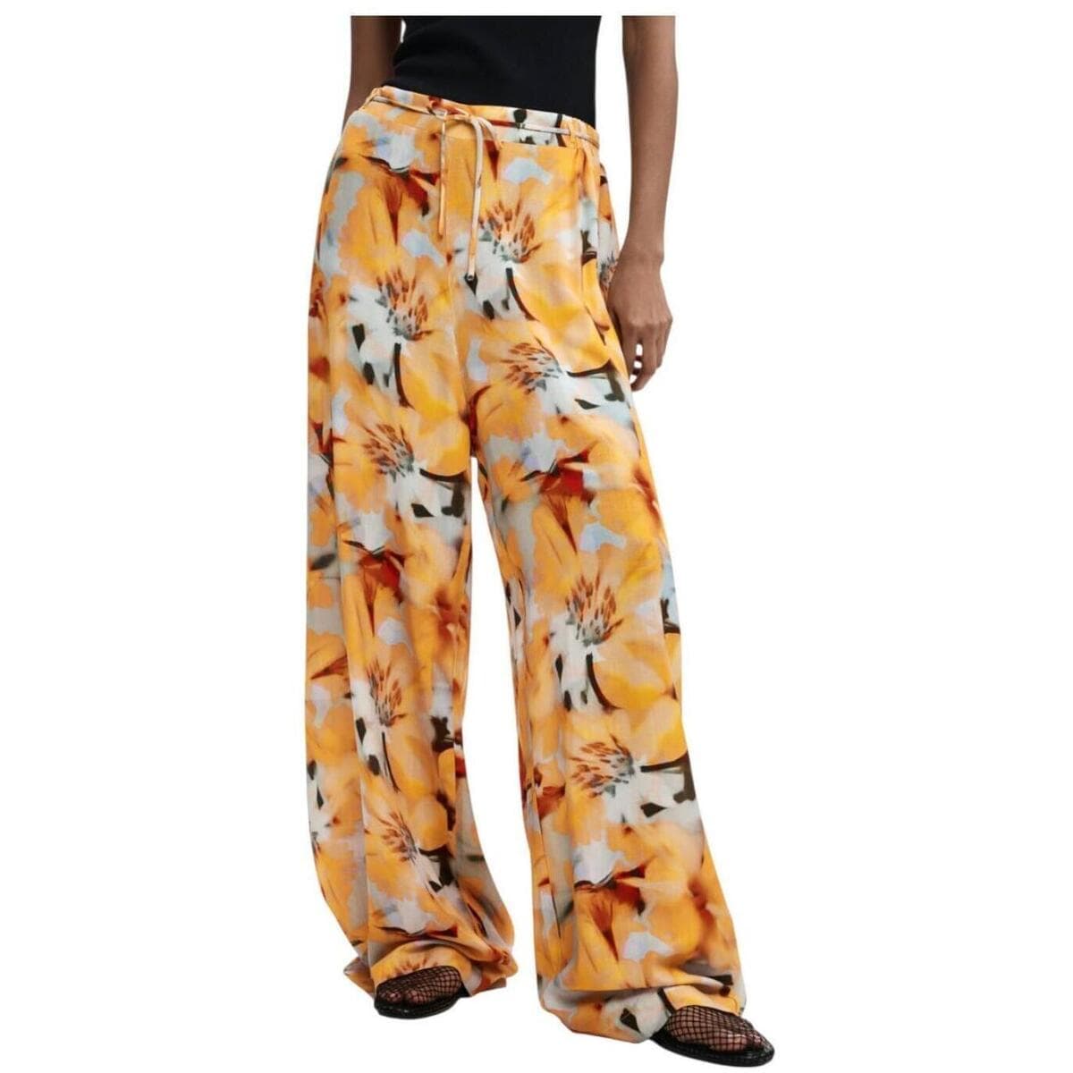 Women's Pants Desigual Yellow