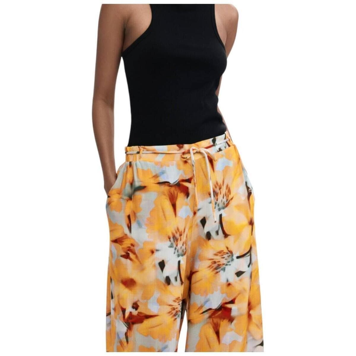 Women's Pants Desigual Yellow