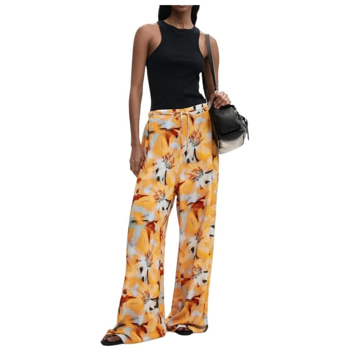 Women's Pants Desigual Yellow