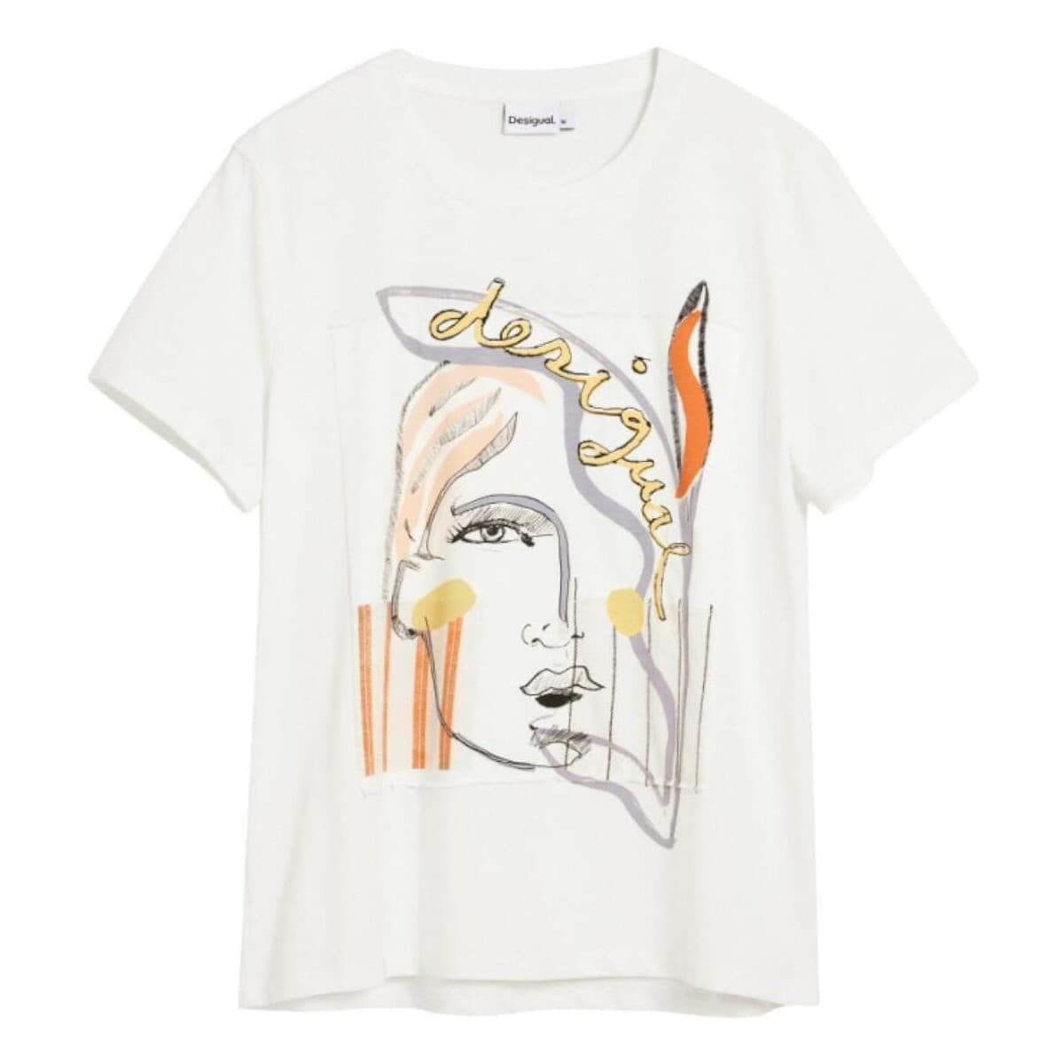 Women's T-Shirts Desigual White