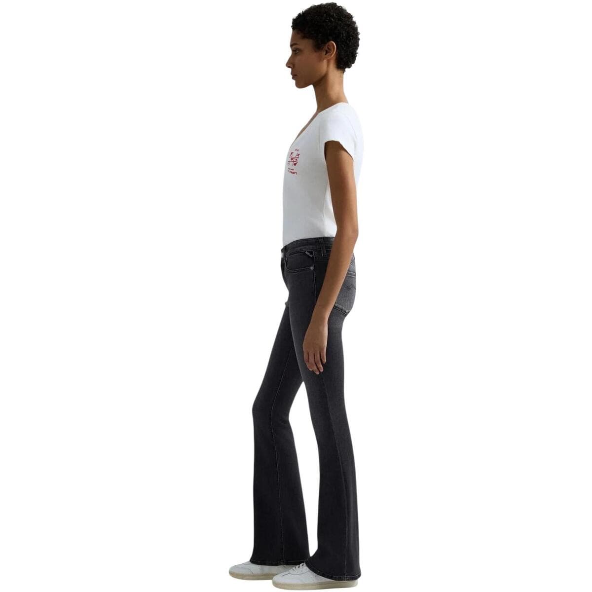 Women's Pants Replay Black