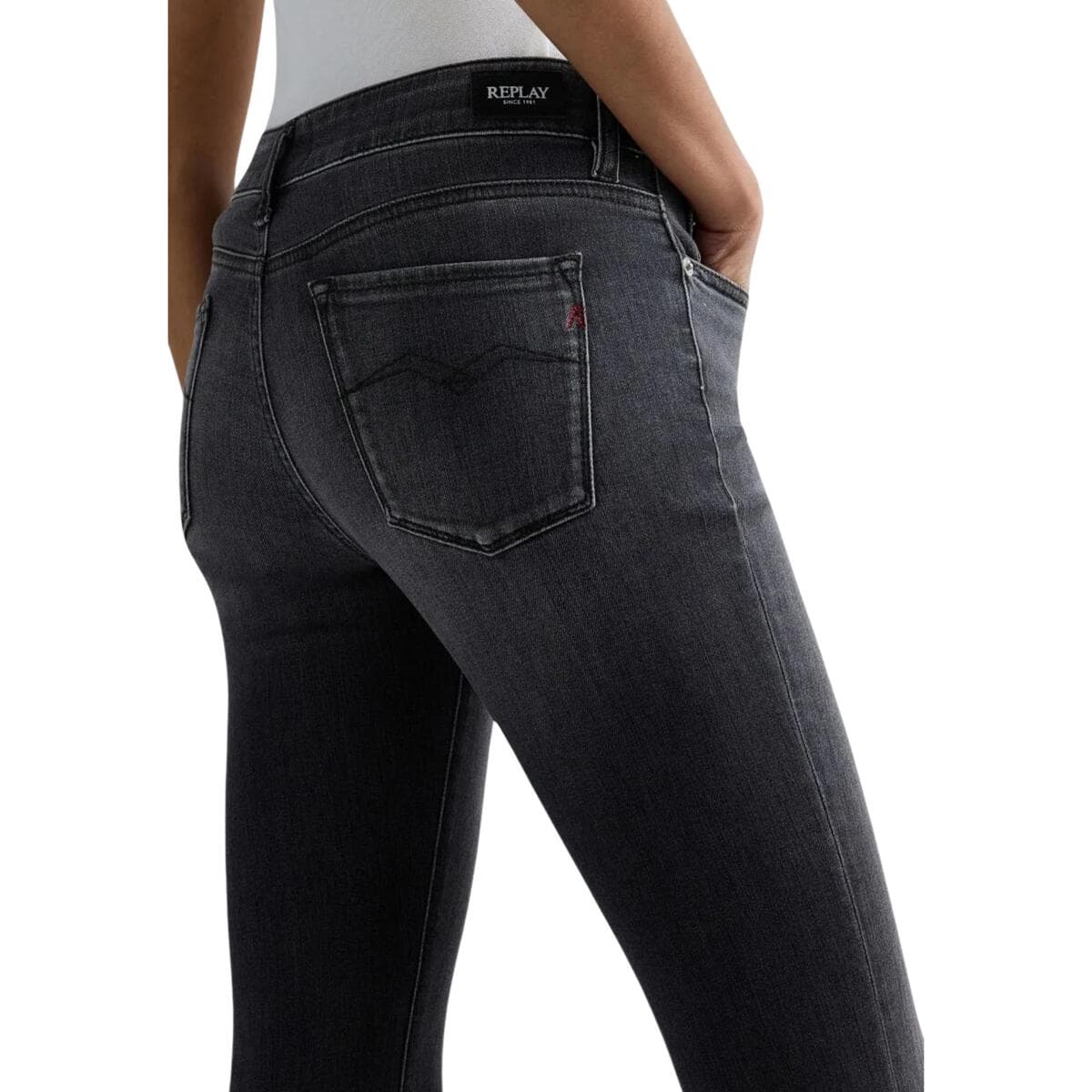 Women's Pants Replay Black