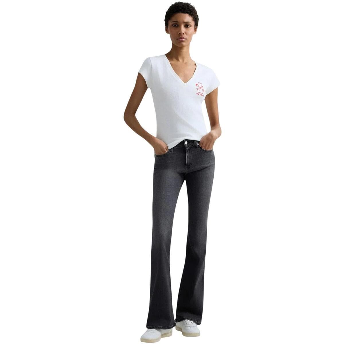 Women's Pants Replay Black