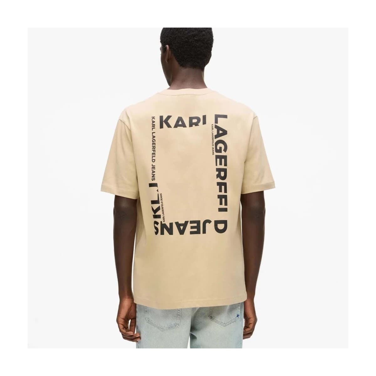 Men's T-Shirts Karl Lagerfeld Beige