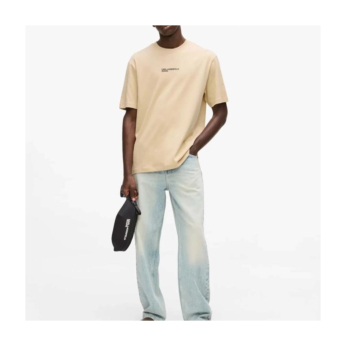 Men's T-Shirts Karl Lagerfeld Beige
