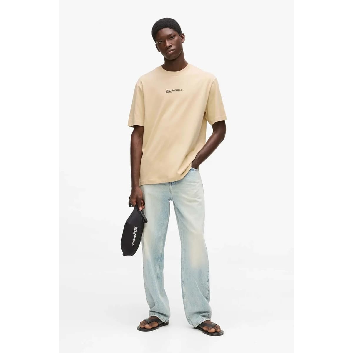 Men's T-Shirts Karl Lagerfeld Beige