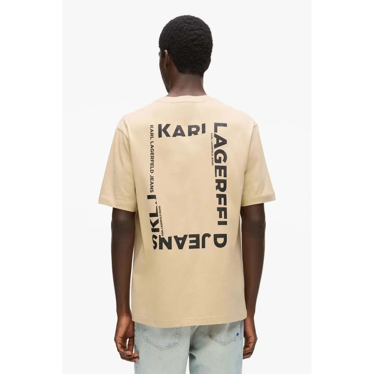 Men's T-Shirts Karl Lagerfeld Beige