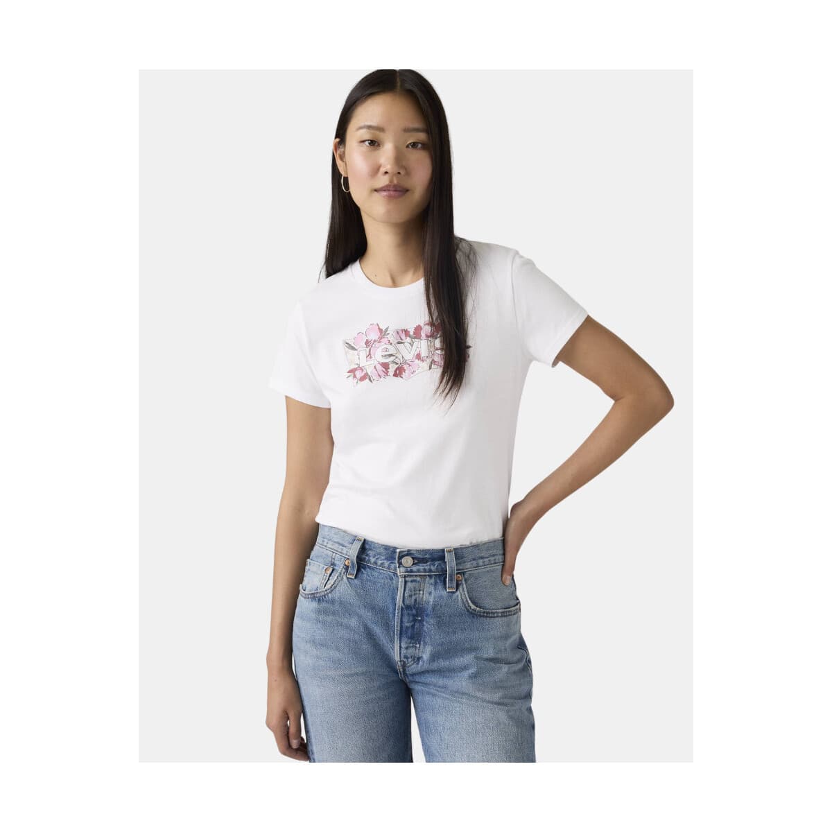 Women's T-Shirts Levis White