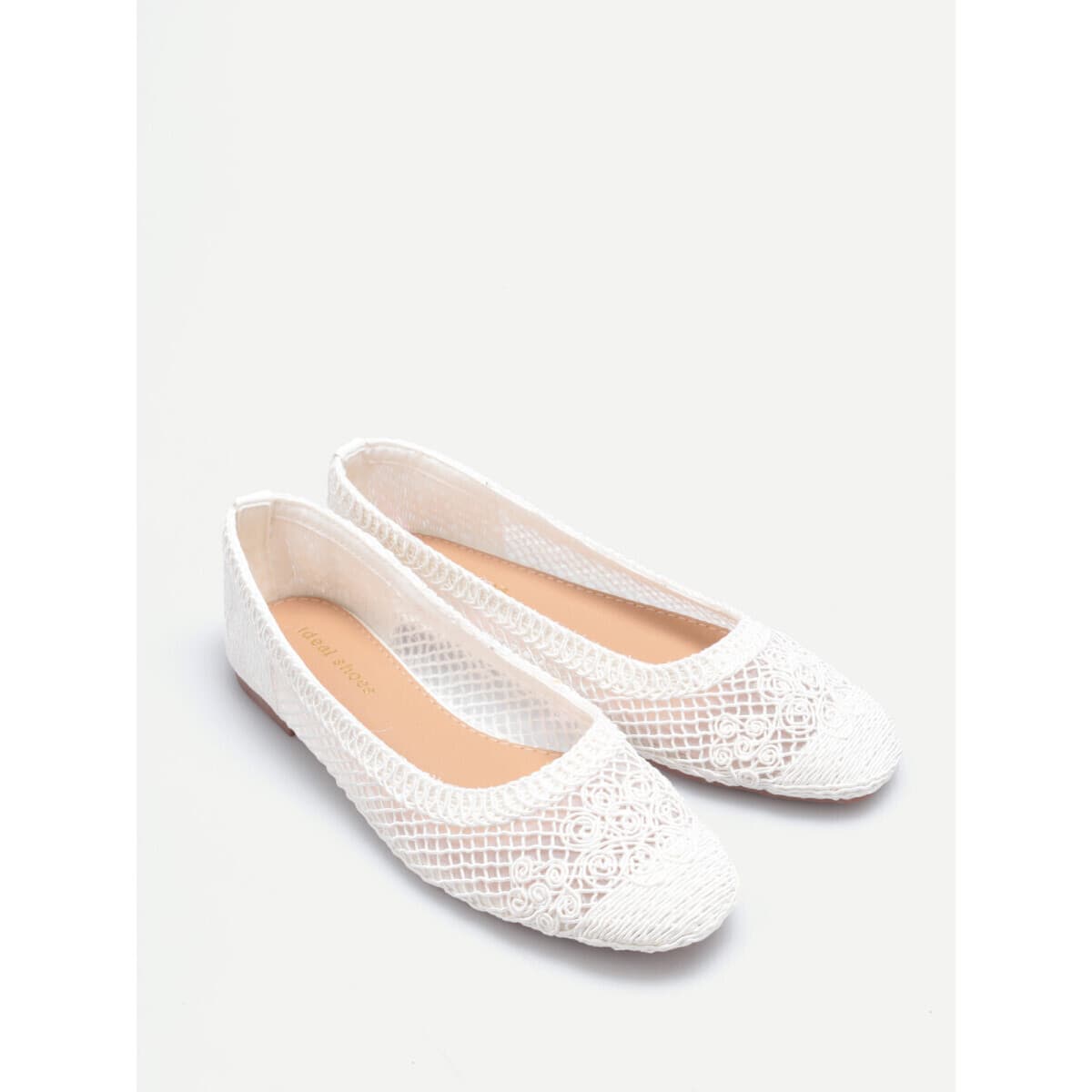 Women's Ballet Flats La Modeuse White