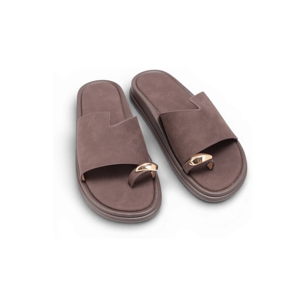 Σανδάλια χωρίς τακούνι La Modeuse 77676_P184234